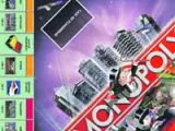Detall del taulell del Monopoly, amb l’estació de Sants al tram final.