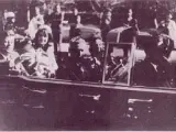 Kennedy, momentos antes del asesinato en Texas