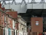 Vista general de Anfield, el mítico estadio del Liverpool (AP)
