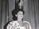 Carmen Cervera, actual baronesa Thyssen, cuando fue elegida como Miss en el año 1961.