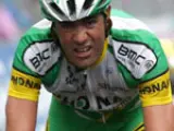 El ciclista español José Enrique Gutiérrez (Phonak), en acción durante la décimotercera etapa del Giro de Italia.