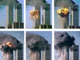 Hace cinco años. Secuencia realizada con fotografías de archivo del atentado contra las Torres Gemelas de Nueva York en 2001. El próximo lunes se cumplirá el quinto aniversario del 11-S.