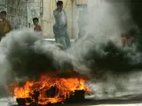 Los enfrentamientos callejeros se apoderan de las calles de Gaza (Muhammed Muheisen / AP)