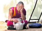 Un monje tibetano. (AP).
