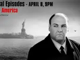 Cartel promocional de la última temporada de Los Soprano (HBO)