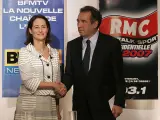 Ségolène y Bayrou poco antes de empezar su debate en un hotel de París (REUTERS/BENOIT TESSIER)