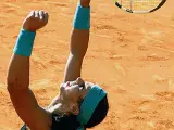 Rafa Nadal celebra su victoria en la final Roma.