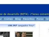 Página en castellano de MySpace.
