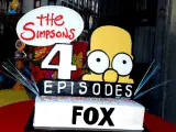 Tarta para celebrar los 400 episodios de los Simpson. (EA)