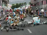 Caída en la 11ª etapa del Giro de Italia. (Reuters)