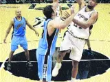 El pívot de San Antonio Spurs Tim Duncan fue nuevamente la clave.(Efe)
