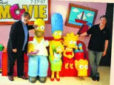 Matt Groening, el creador de la serie de animación Los Simpson, y uno de sus productores, Al Jean.