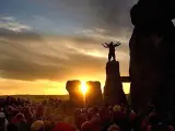 Celebración del solsticio de verano en Stonehenge.