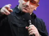 El cantante y líder de U2, durante la reunión de la Iniciativa Global Clinton en Nueva York.