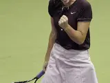 Maria Sharapova celebra su triunfo.