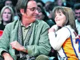 El actor de origen cubano Andy García asistió, con una de sus hijas, al triunfo de Los Ángeles Lakers. (REUTERS).