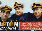Fernando Fernán Gómez en el cartel de "Botón de Ancla", comedia rodada 1944 a las órdenes de Ramón Torrado.