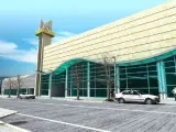 Recreación virtual de la fachada del centro comercial que se construirá en el PAU-1.