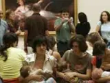 Tetada protesta en el Museo del Prado el pasado septiembre. (Jorge París)