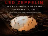 La sombra del 'Zeppelin' ya sobrevuela la sala O2 Arena, de Londres. (Montaje: ledzeppelin.com).