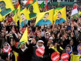 Los kurdos se manifiestan en Alemania.