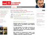 Contra el canon en la web del PSOE.