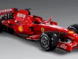 El nuevo Ferrari de Fórmula 1 de carrera, presentado en Maranello (EFE).