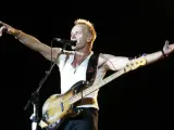 Sting durante el último concierto en Barcelona.