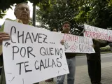 Protestas contra Chávez en Colombia. (REUTERS).
