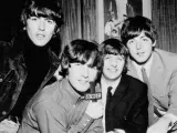 The Beatles es una foto de archivo.