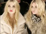 Las gemelas Olsen durante la semana de la moda de Nueva York.