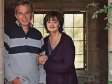 Tony y Cherie Blair en su residencia oficial en el campo en Chequers, Buckinghamshire.