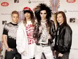 Los componentes de Tokio Hotel, con su cantante (segundo por la dcha).