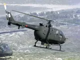 Un helicóptero de las Fuerzas Armadas Españolas.