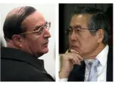 El ex presidente Alberto Fujimori y su ex asesor presidencial Vladimiro Montesinos se rencuentran ocho años después (EFE).