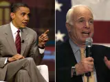 Obama y McCain, a 100 días de las elecciones. (EFE)