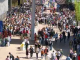 Miles de personas atestaron el recinto de Ranillas el domingo.