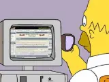 Homer, cara a cara con el 'pc'