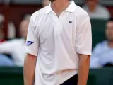 Gesto de desesperación de Andy Roddick en el partido contra Ferrer. (EFE)