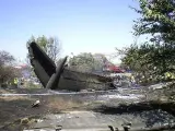 Avión de Spanair siniestrado en Barajas. (ARCHIVO)