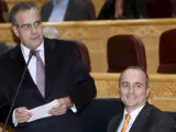 Miguel Sebastián en la sesión de control del Senado (AGENCIAS).