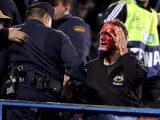 Uno de los aficionados implicados en los disturbio del Calderón. (EFE)