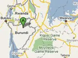 Burundi, en África Oriental (GOOGLE MAPS)