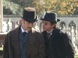 Jude Law y Robert Downey Jr. como Dr. Watson y Sherlock Holmes respectivamente.