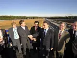 El delegado del Gobierno en Castilla y León asiste a la apertura y puesta en servicio del tramo de la Autovía de Navarra. (ICAL)