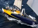 El Volvo Open 70 'Team Russia', en plena competición (R. T. / VOLVO OCEAN RACE)