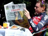 El australiano Cadel Evans, fotografiado durante una jornada de descanso del Tour de Francia 2008 (REUTERS)