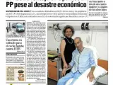 El profesor Neira se recupera en el Hospital Puerta de Hierro de Majadahonda (Madrid). FOTO:P.B/EL MUNDO