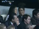 Verdasco e Ivanovic, durante el partido del Real Madrid contra el Zénit (Fuente: Canal +).