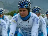 Iván Raña, fotografiado en un entrenamiento de pretemporada con el Xacobeo-Galicia (FUNDACIÓN CICLISMO GALEGO)